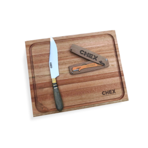 Tabla Arayanes + Cuchillo Francia + Afilador