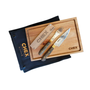 Plato Ayui + Combo Francia chico + Afilador + Funda